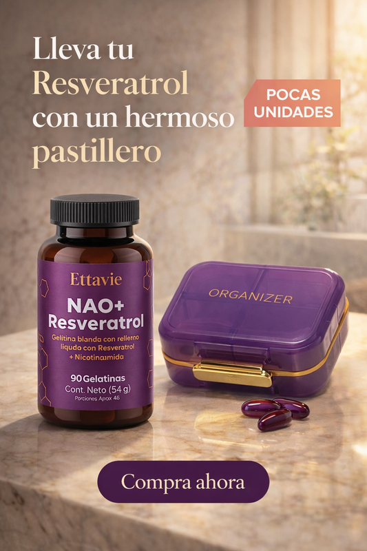 Ettavie: 1 Resveratrol + 1 pastillero premium